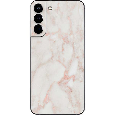 Rose Gold Marble Galaxy S22 Plus Skin